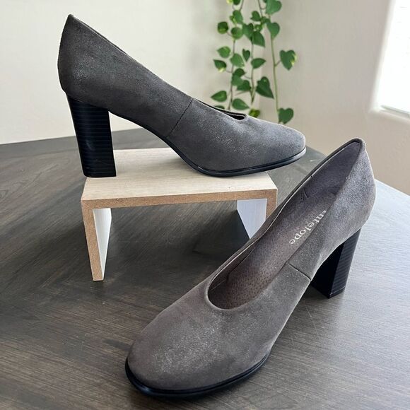 ANTELOPE 509 Metallic Pump in Gray Suede Leather - Picture 5 of 14